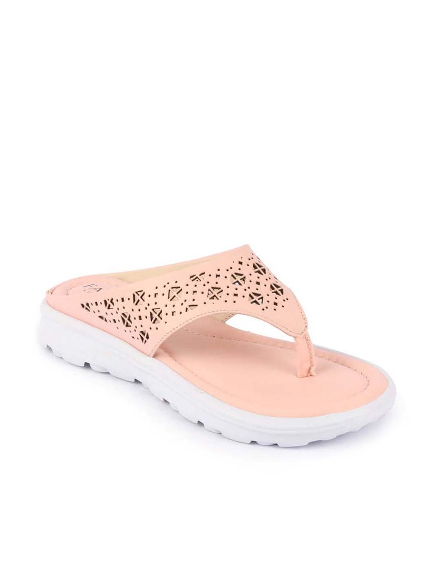 Fausto Women's Pink Thong Sandals