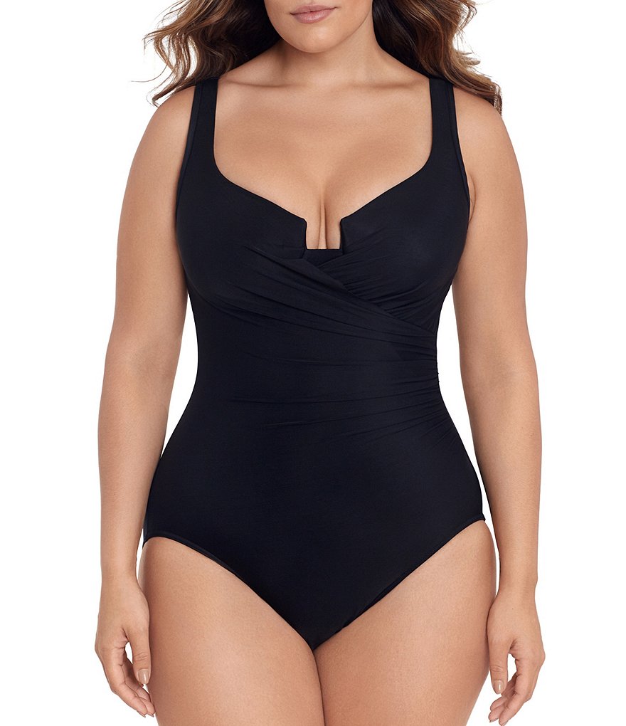 Miraclesuit Plus Size Must Haves Escape Underwire One Piece Swimsuit