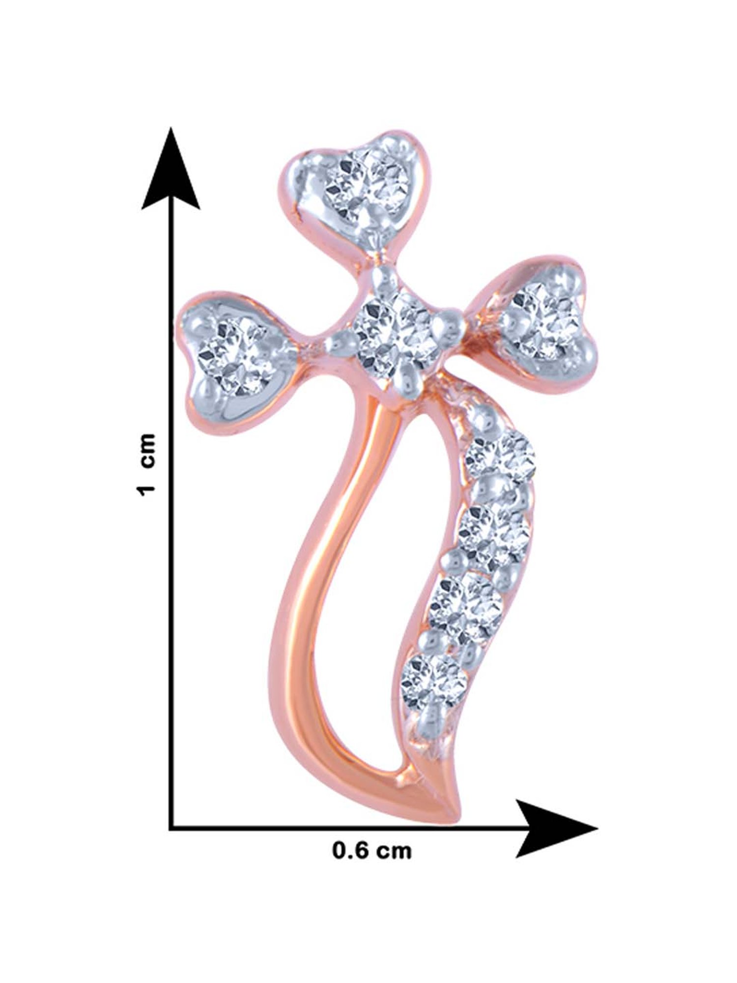 P.C. Chandra Jewellers 18 kt Gold & Diamond Earrings