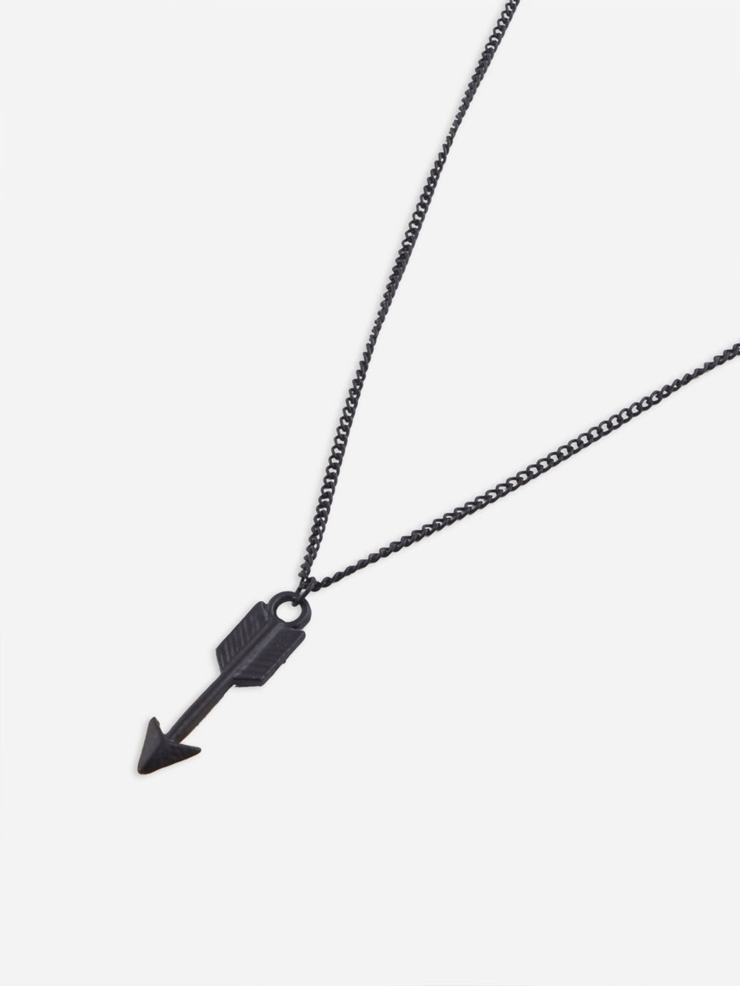The Bro Code Black Arrow Pendant Necklace For Men