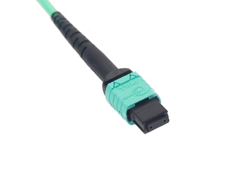 MPO-MPO Patch Cord, OM3 Multimode Fiber, 8-core Fiber for QSFP+Transceivers Application, 3-meter(10ft)
