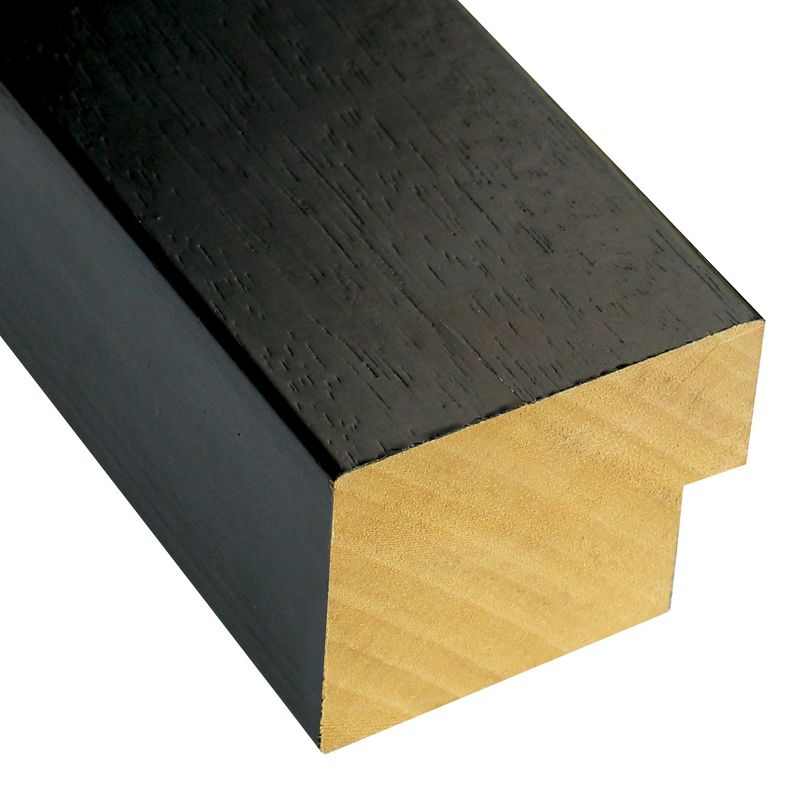 20" x 24" Tribeca Wood Framed Wall Mirror Black - Amanti Art