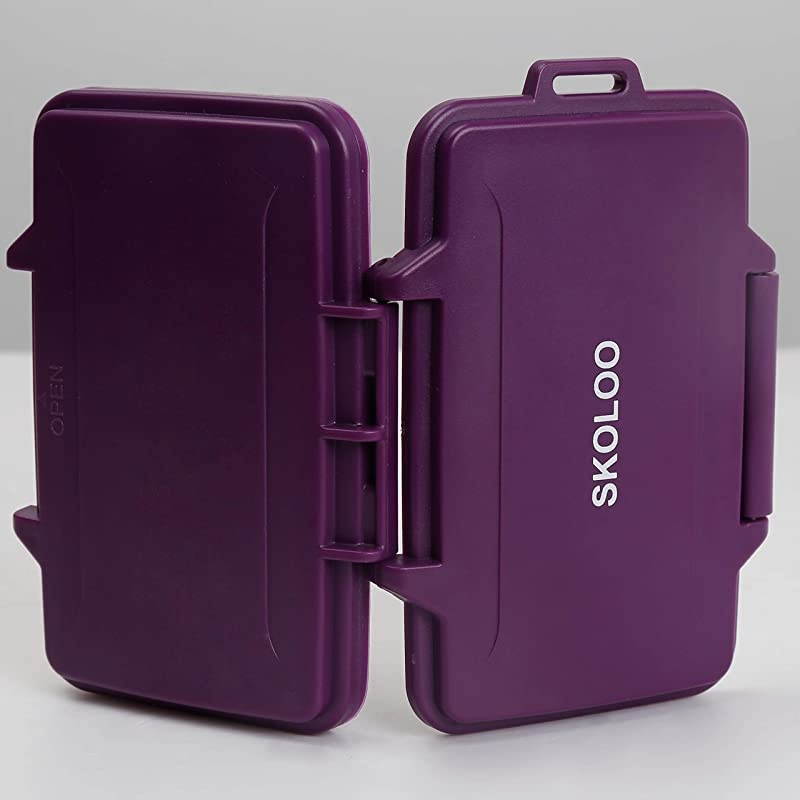 SD Card Holder Case Hunter  Weatherproof Micro SD Card Case Small Cute SD Card Storage Container Purple