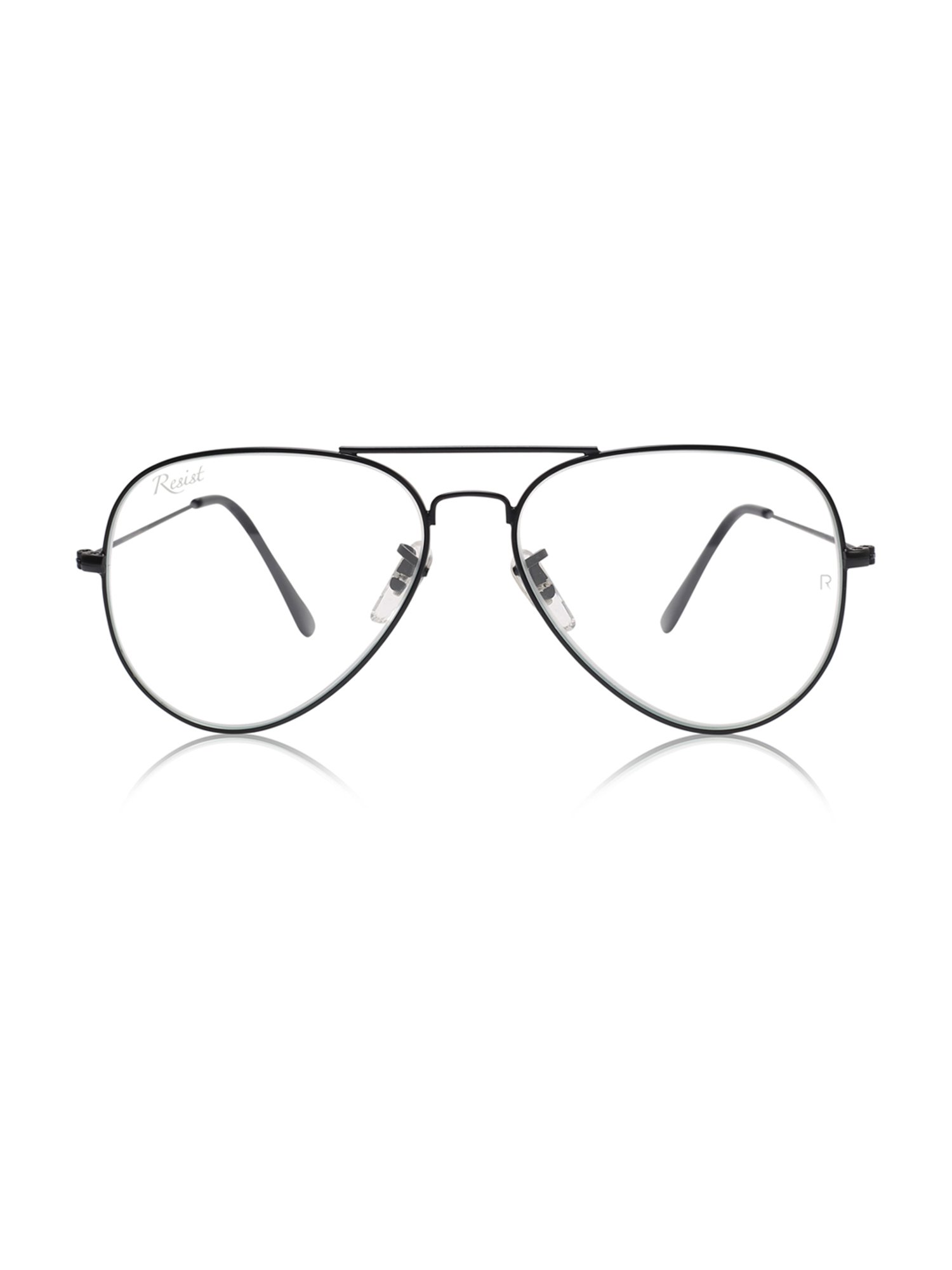 Resist Eyewear Clear Aviator UV Protection Unisex Sunglasses