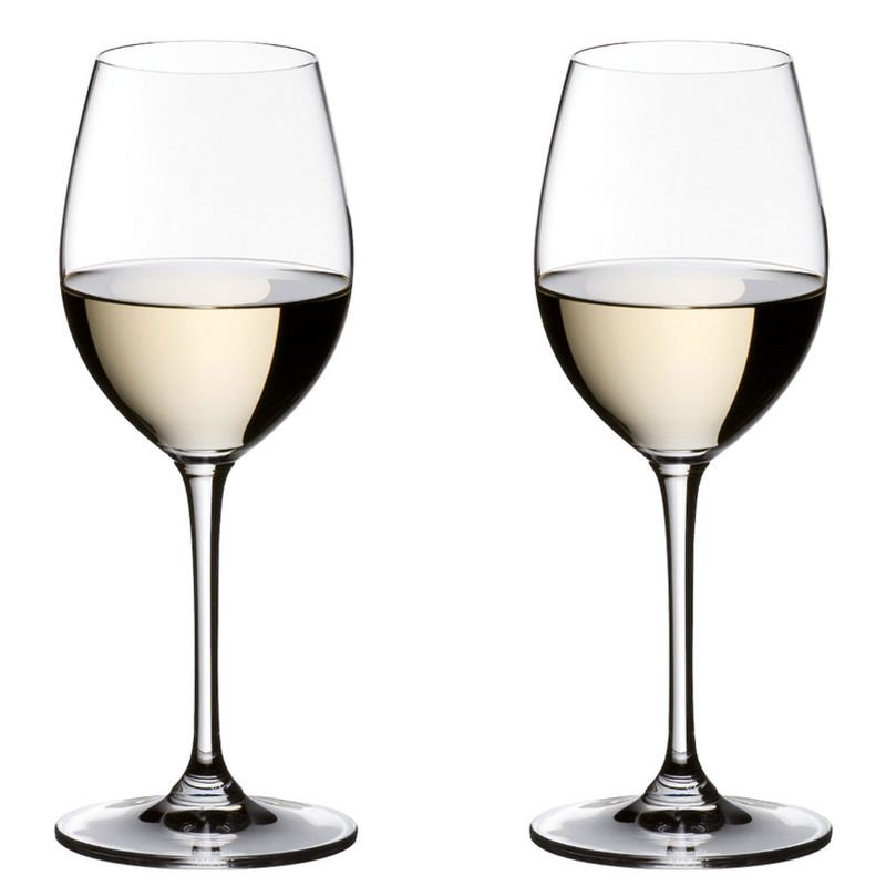 Riedel 6416/33 Vinum Dishwasher Safe Crystal Sauvignon Blanc/Small Dessert White Wine Stemmed Glass Set, 12.3 Ounces, (2 Pack)