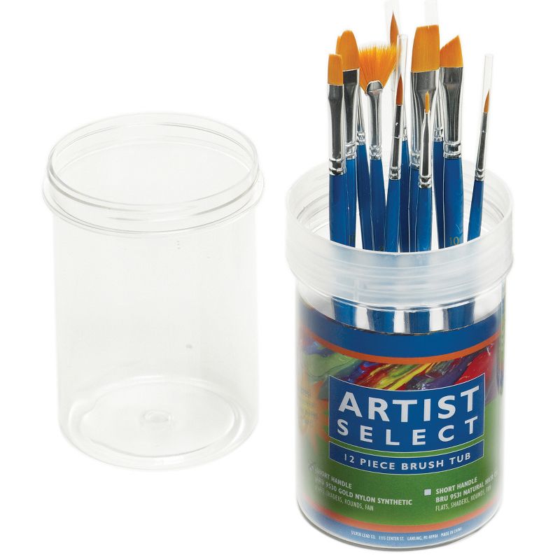Arteza Paint Brush Art Supply Set - 12 Piece (ARTZ-3865)