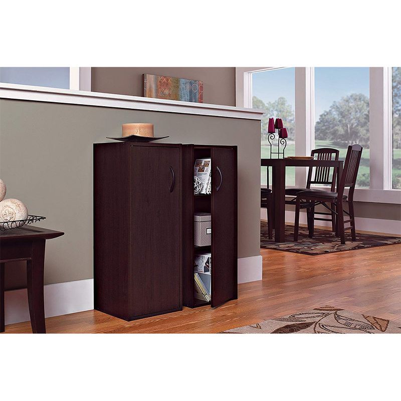 ClosetMaid 899100 Heavy Duty Decorative Home Stackable 1-Door Storage Organizer, Espresso