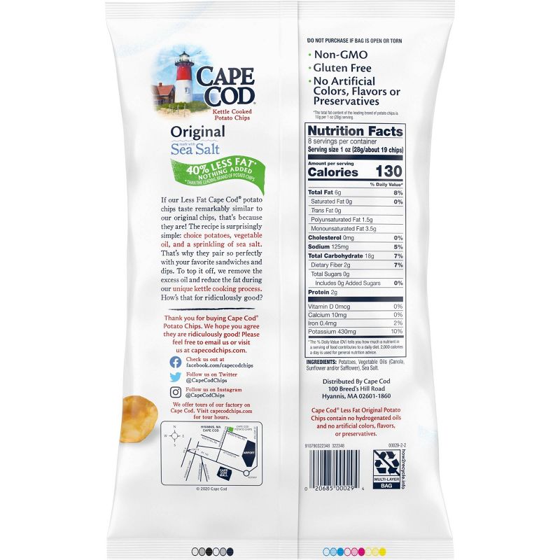 Cape Cod Kettle Cooked Potato Chips - Original 8oz