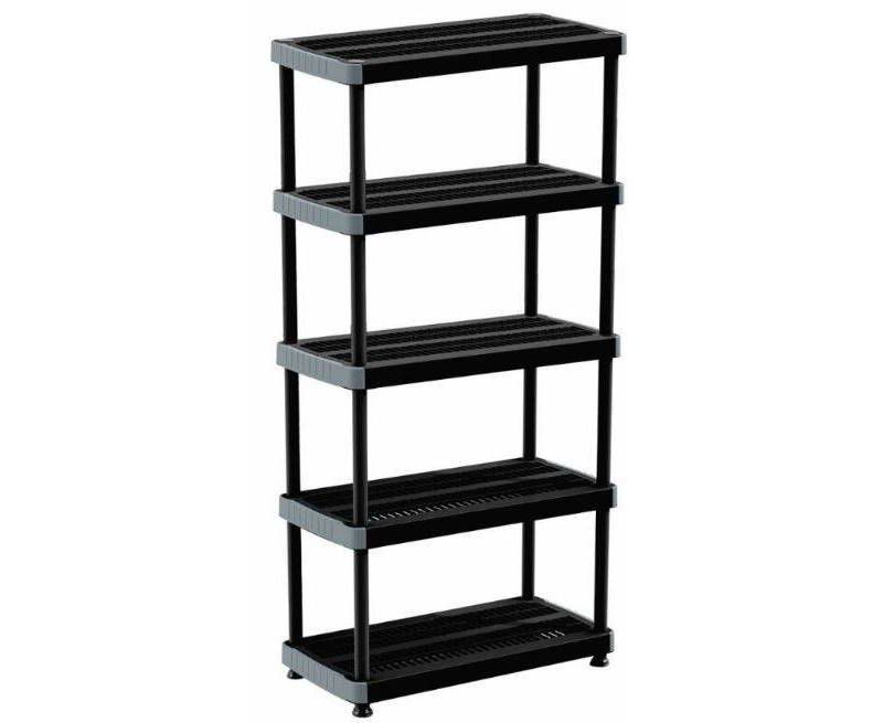 Heavy Duty 5 Tier Shelving Unit Black - Inval