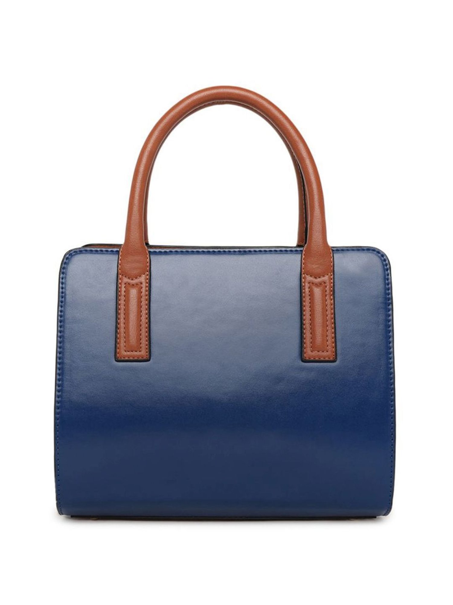 KLEIO Blue Solid Medium Handbag