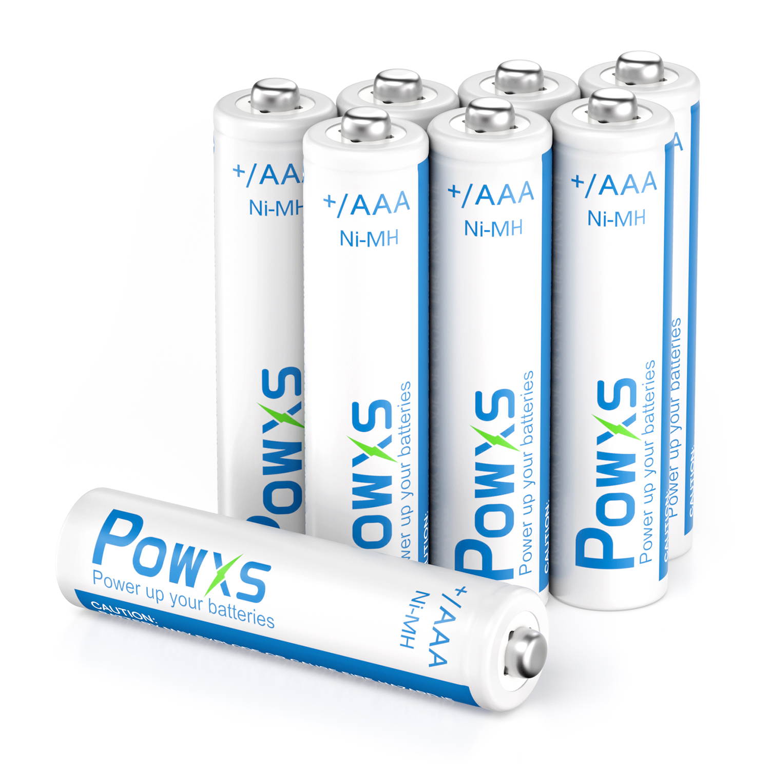 POWXS AAA Rechargeable Batteries 800mAh Pre-Charged Triple A Batteries 1.2V Long-Lasting Ni-MH AAA Size Batteries Suitable for Household - 4 Pack