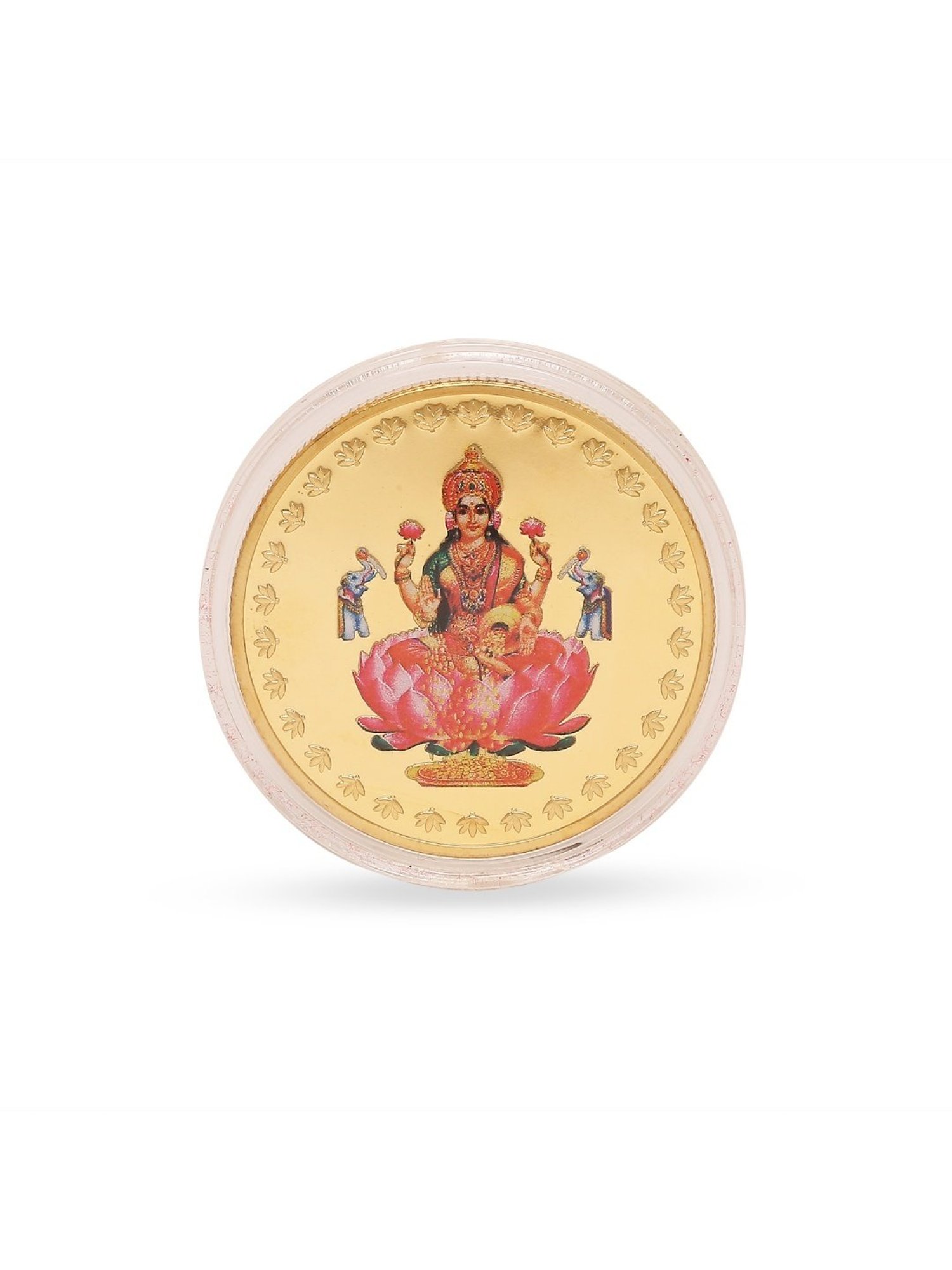 Cross Black Lacquer Gold Ballpoint Pen with Aarya KT Laxmi Coin