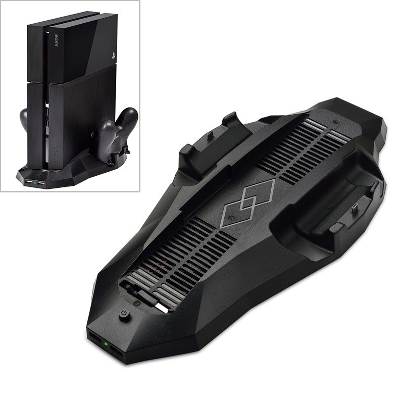 Multi-function Host Machine Dissipate Heat Game Handle Charging Base Holder for PS4