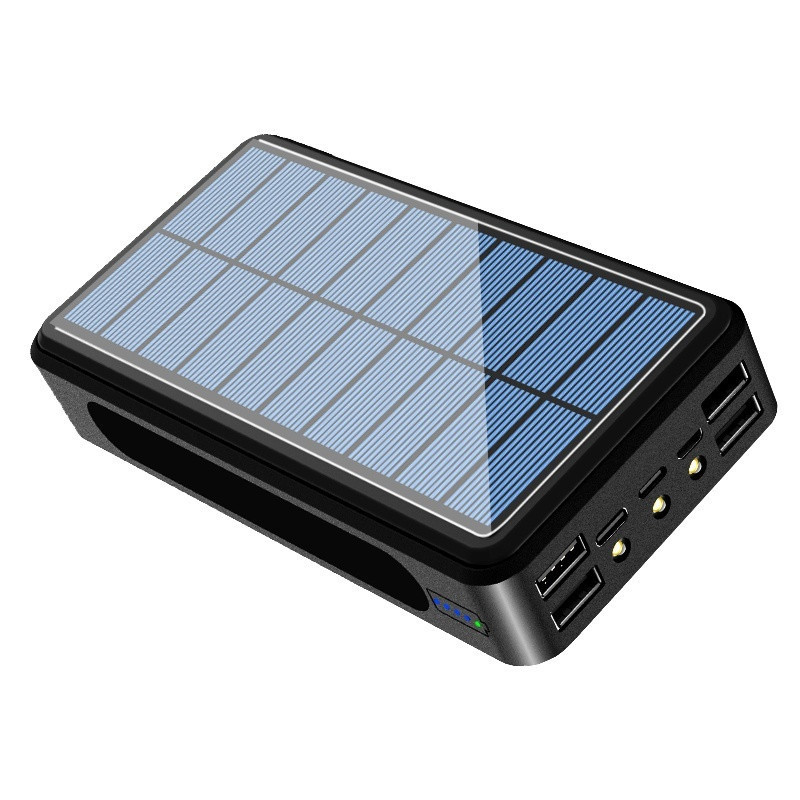 900000mAh  Qi Built-in Wireless Charge Power Bank Solar Mobile Power 4usb Charger 9V4A External Battery Bank