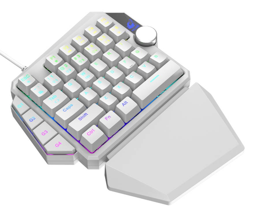 Glorious Modular Mechanical Gaming Keyboard (GMMK)- Barebone Edition (DIY Assembly Required) (Full Size, Black) + Glorious Black Aura Keycaps (Bundle)