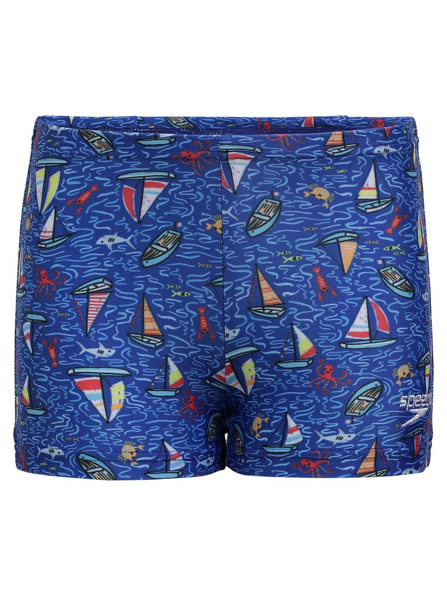 Speedo Kids Dark Blue Printed Shorts