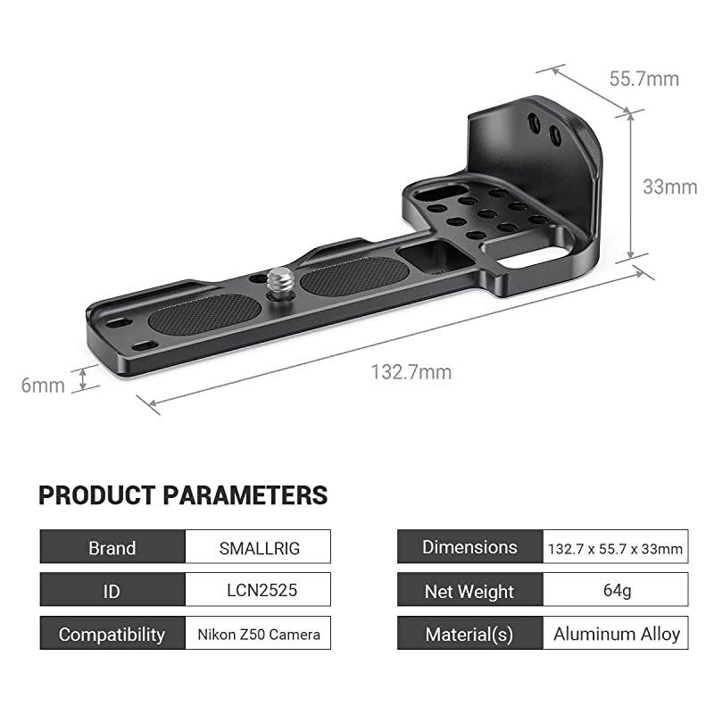 Mounting Plate for Nikon Z50 Camera LCN2525