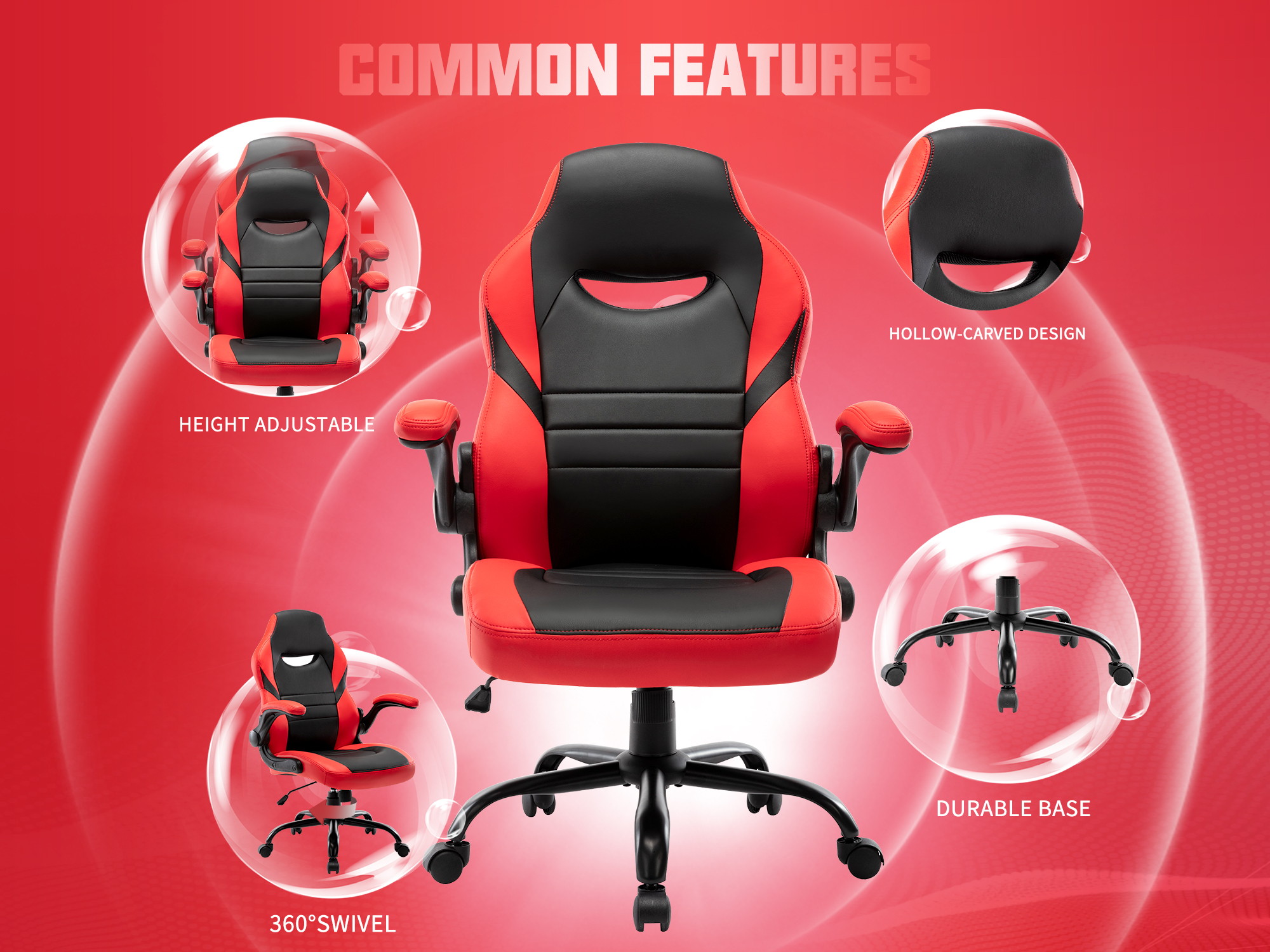 STARSPACE Cost-effective Gaming Chair Durable And Comfortable Ergonomic Adjustable Racing Game Desk Chair