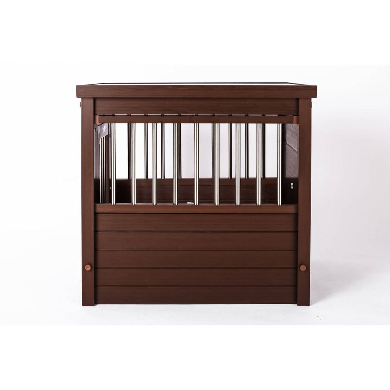 New Age ecoFLEX Habitat 'N' Home Stainless Steel Dog Crate - Brown - Small