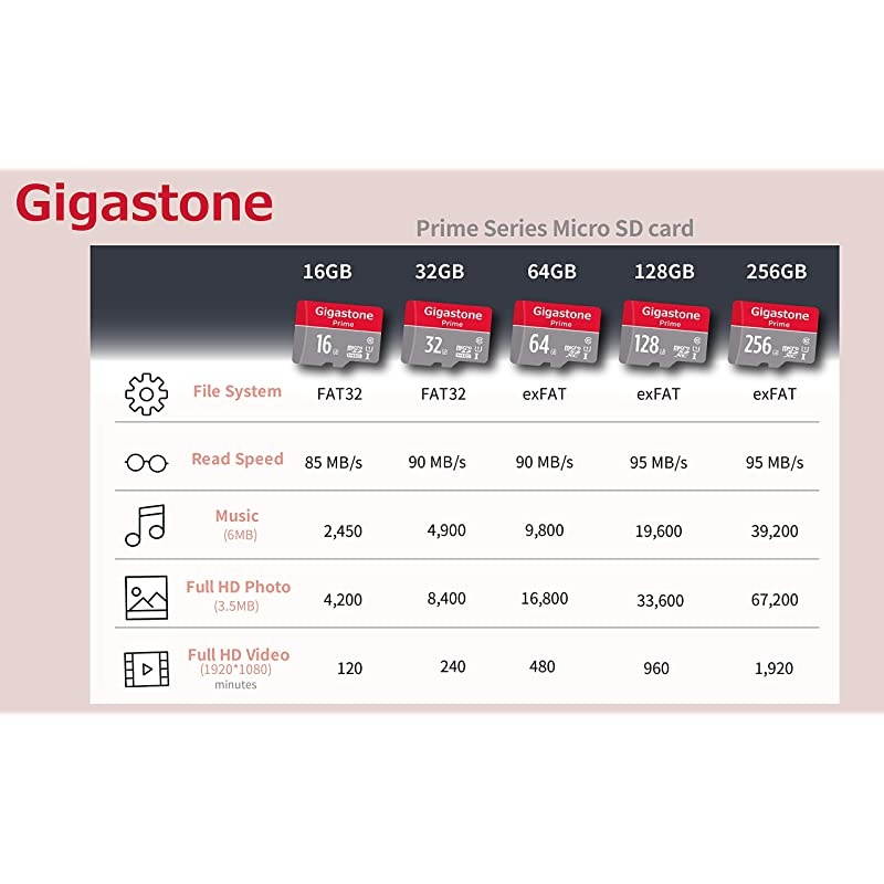 64GB 2Pack Micro SD Card Camera Plus Nintendo Switch Compatible High Speed 95MBs 4K Video Recording Micro SDXC UHSI A1 Class 10