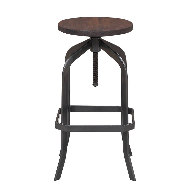 Court Adjustable Backless Barstool Brown - Picket House Furnishings