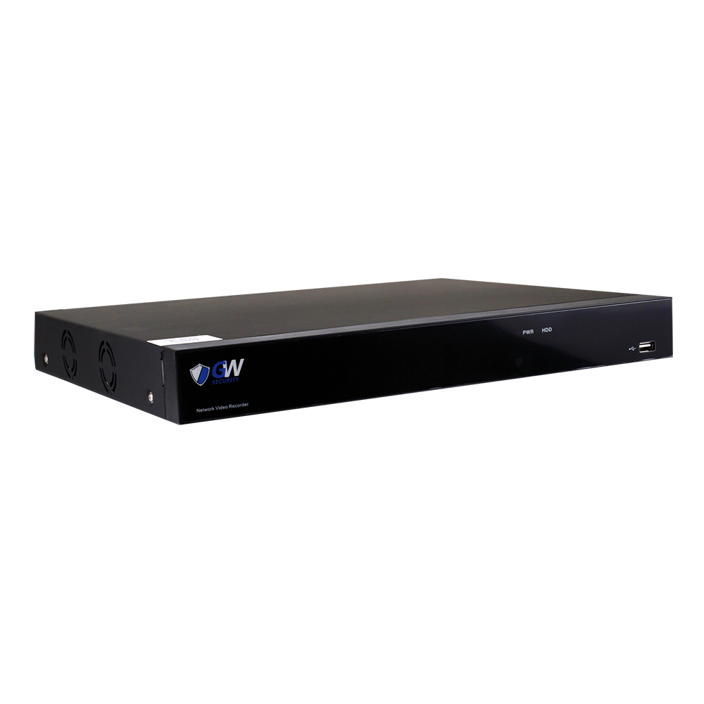 GW5532NS (No HDD) GW 32 Ch 4K Smart NVR H.264/H.265 Surveillance Recorder, Compatible All ONVIF IP Camera Up to 4K Cameras, 20TB HDD Capacity, Smart Time Bar Search, Motion Recording Smartphone P2P