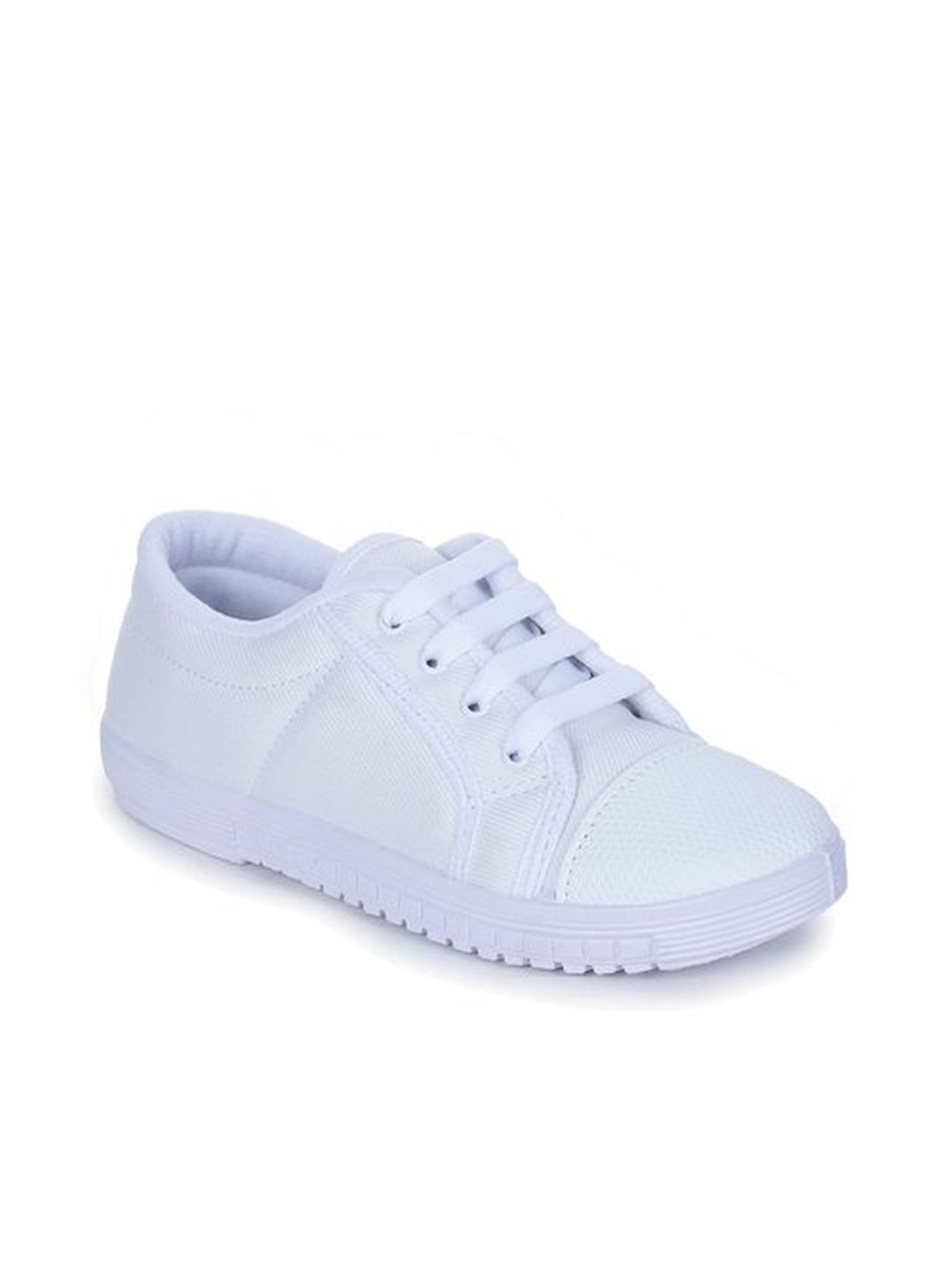 Prefect By Liberty Kids White School Shoes
