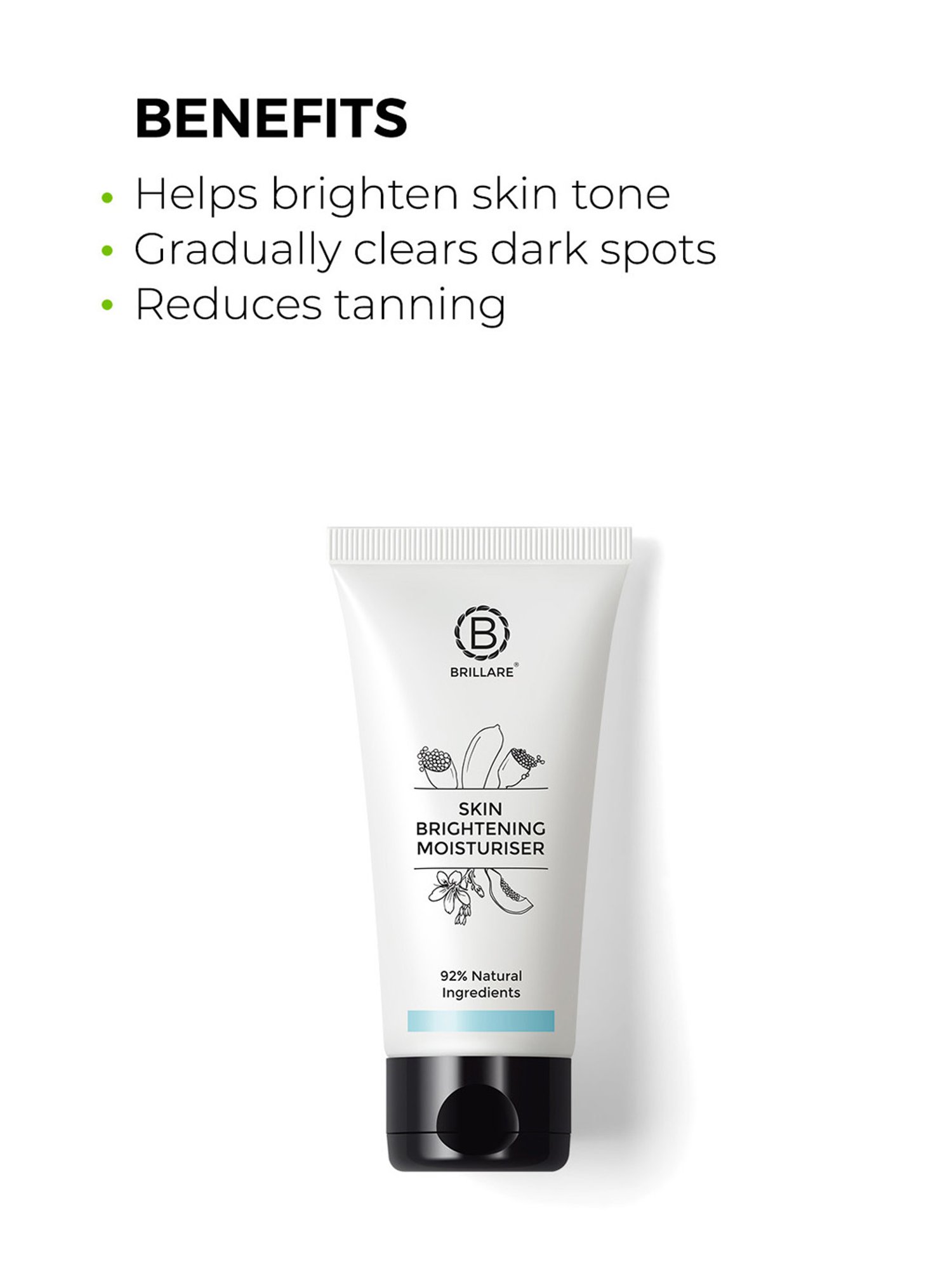 Brillare Skin Brightening Moisturiser for Reducing Pigmentation - 50 ml