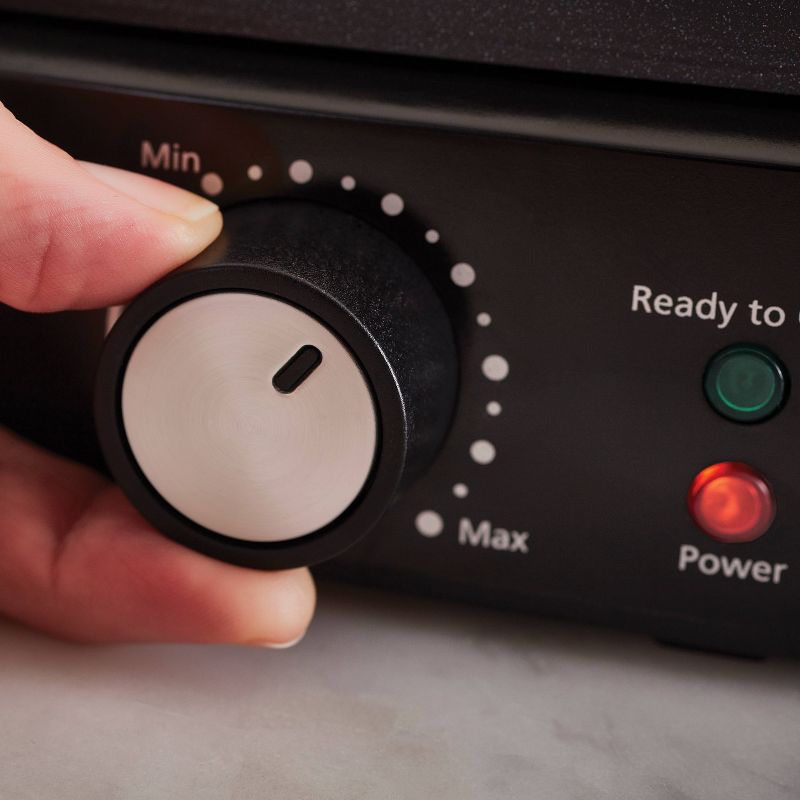 Oster DiamondForce 3-in-1 Nonstick Indoor Grill, Panini Press and Lay-Flat Grill - Stainless Steel