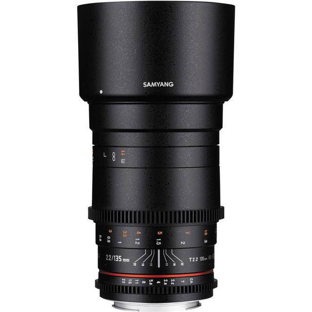 Samyang SYDS135M-NEX VDSLR II 135 mm f/2.2-22 Telephoto-Prime Lens for Sony A...