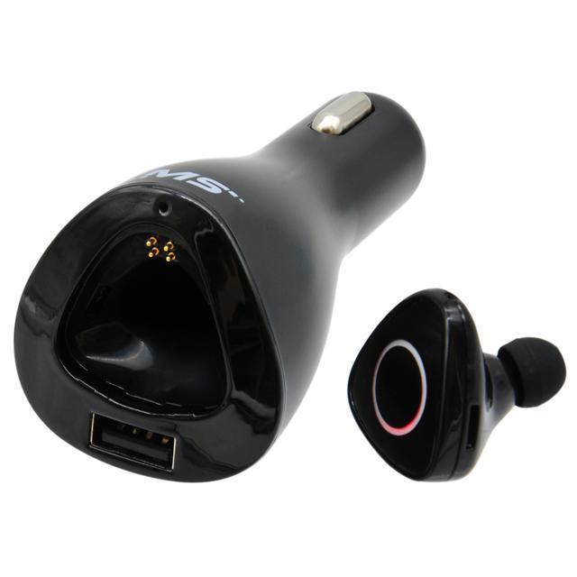 MobileSpec MBS01181 MBS 2IN1 BT EARBUD WITH USB CHRGER BLK