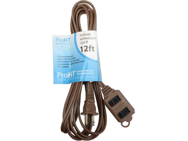 Inland Model 03291 12 Feet Extension Cord