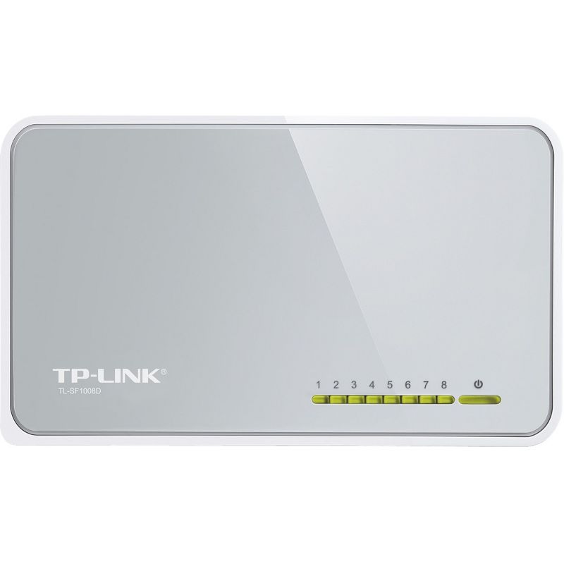 TP-LINK TL-SF1008D 8-port 10/100Mbps Desktop Switch - 8 Ports - 8 x RJ-45 - 10/100Base-TX