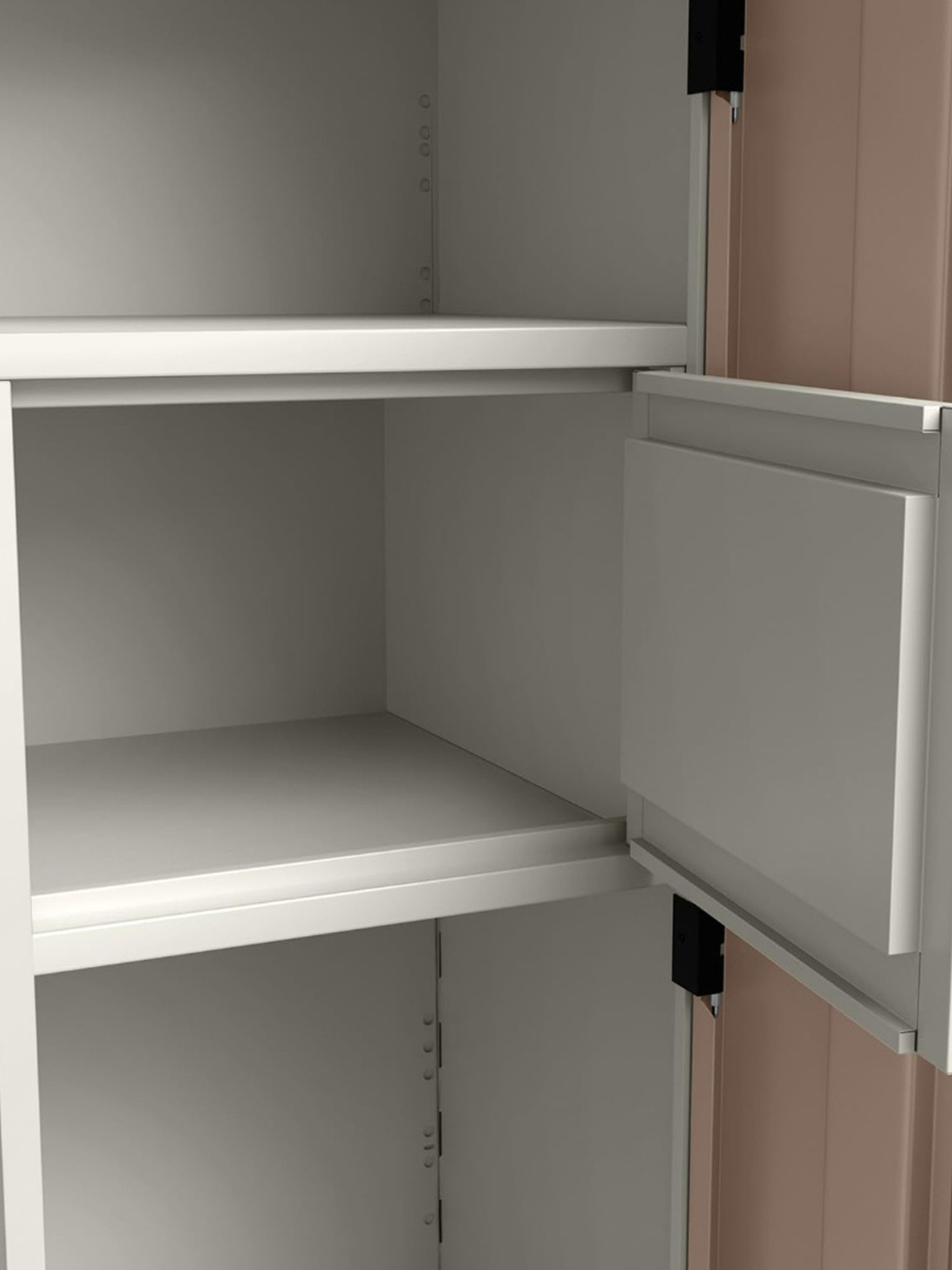 Godrej Interio Ewa Brown Engineered Wood 4 Door Wardrobe