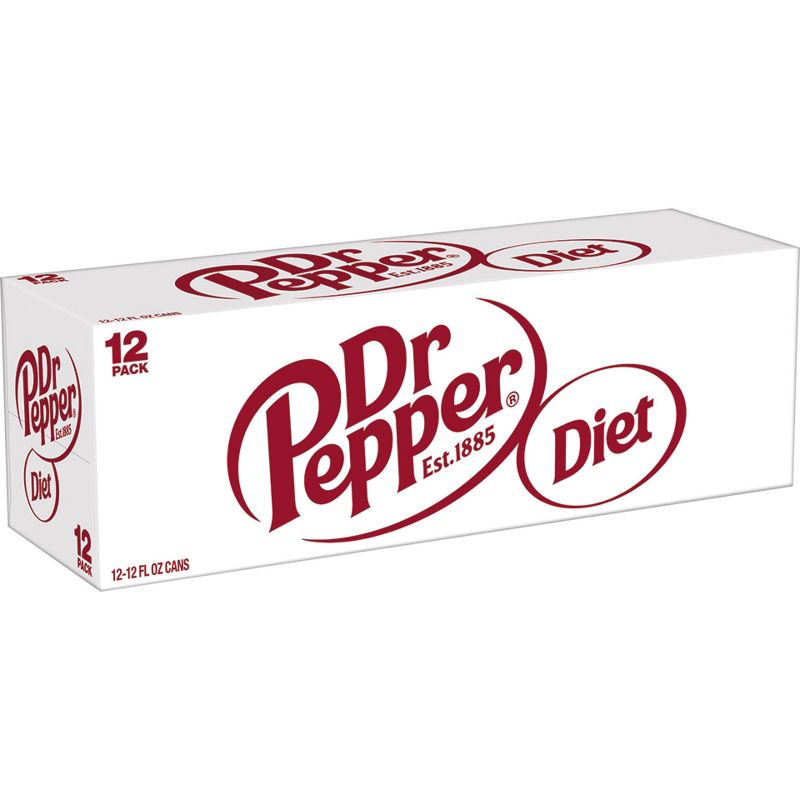 Diet Dr Pepper Soda - 12pk/12 fl oz Cans