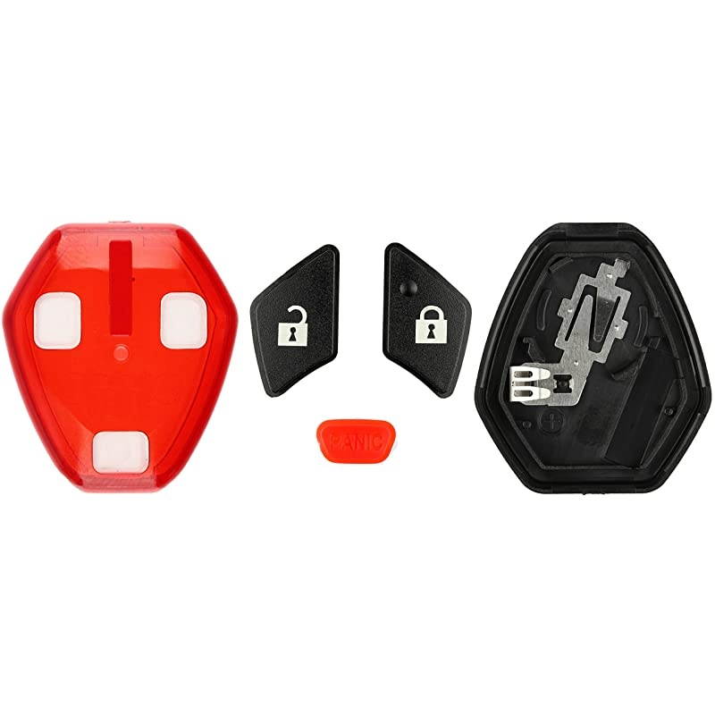 Keyless Entry Remote Uncut Blank Car Key Blade Fob Case Shell Button Pad Outer Cover Repair