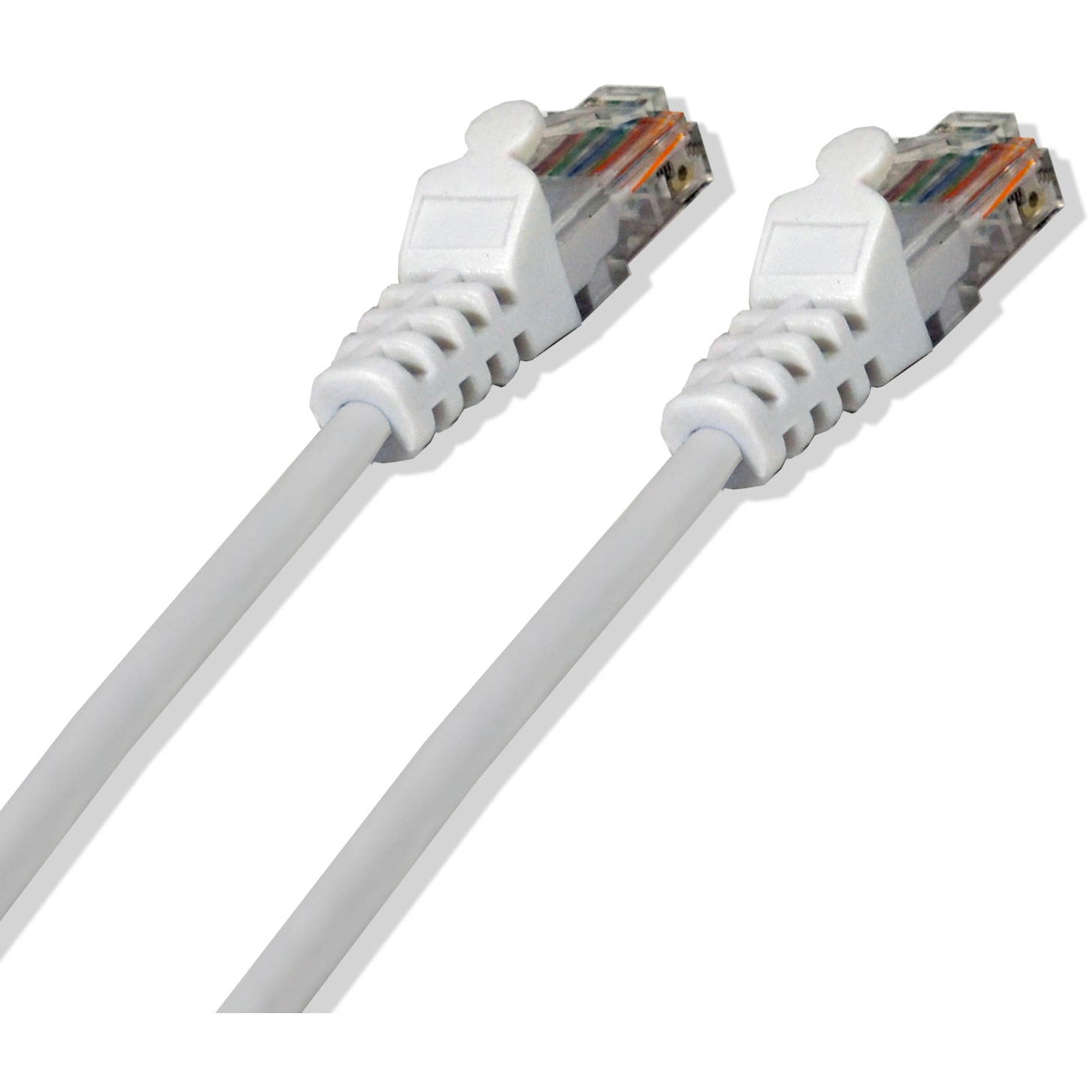 CAT6 White Ethernet Network 7' Feet 24 AWG Patch Cable RJ45 LAN Wire (5/pack)