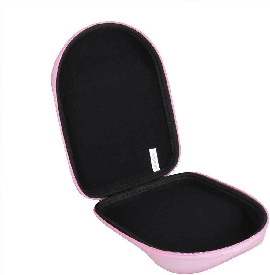 Hermitshell Hard Travel Case for iClever Boostcare Kids Headphones Girls - Cat Ear Wired Headphones for Kids on Ear (Pink)