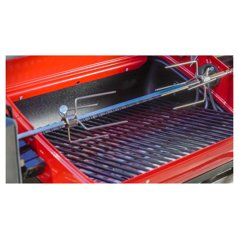 Americana Deluxe Electric Tabletop Grill with Window and Rotisserie Model 9309W9.181 - Meco