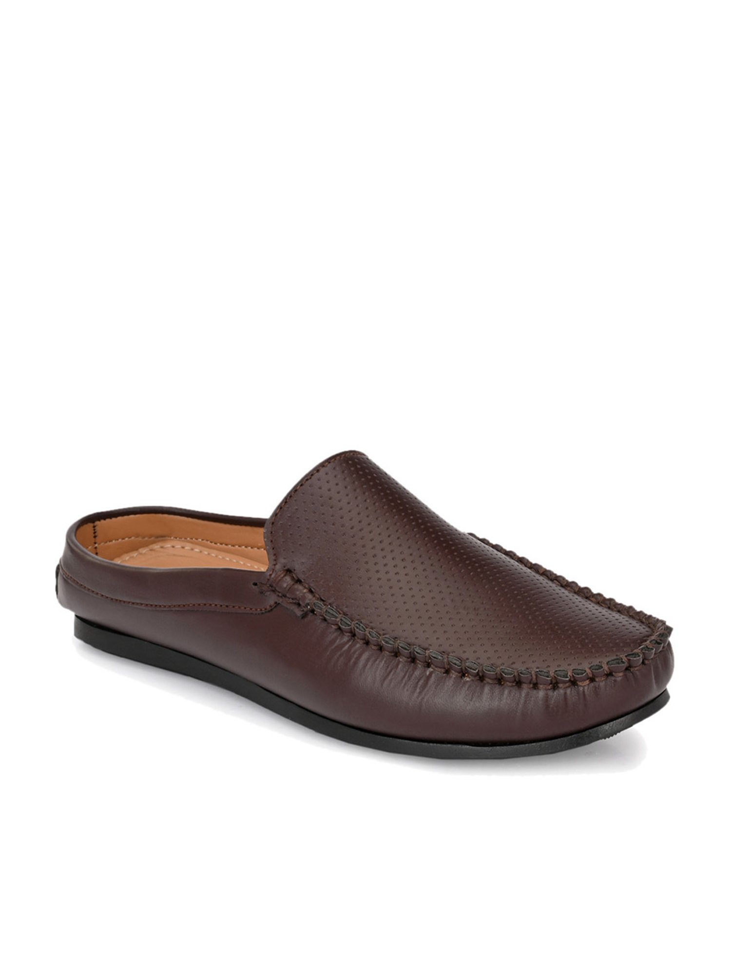 El Paso Men's Brown Mule Shoes
