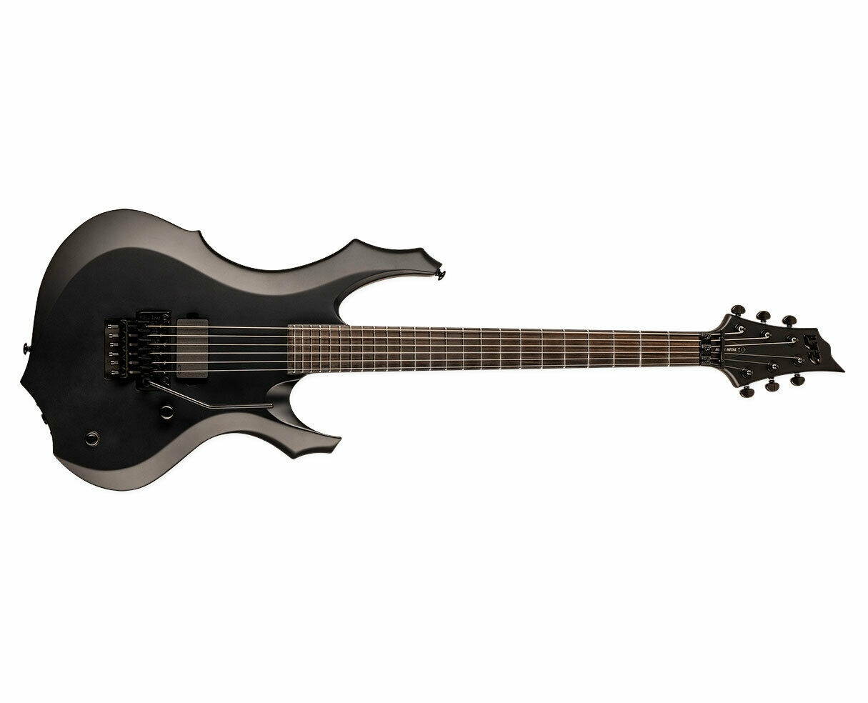 ESP LTD F Black Metal - Black Satin