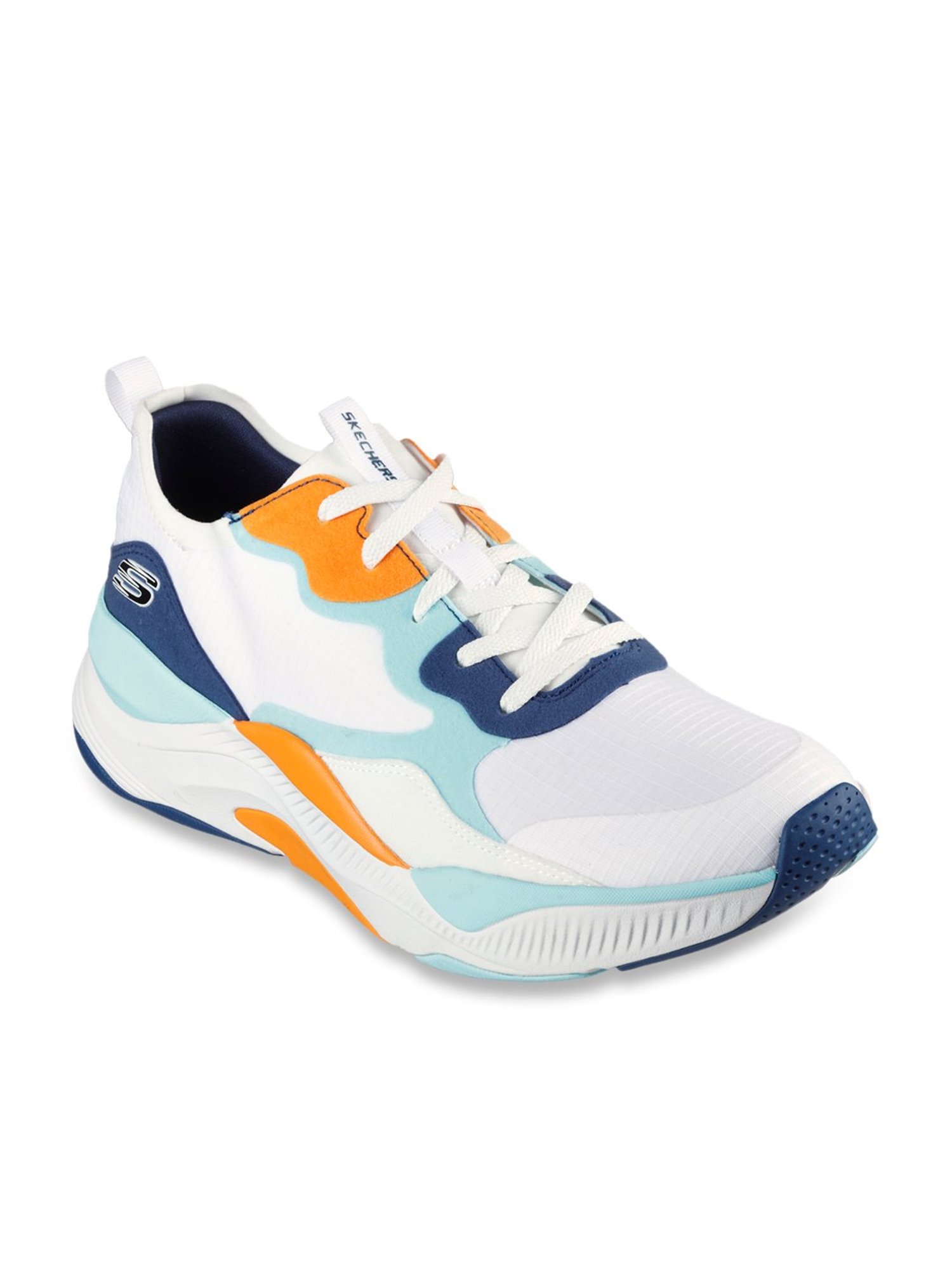 Skechers Men's MIRA White Multi Casual Sneakers