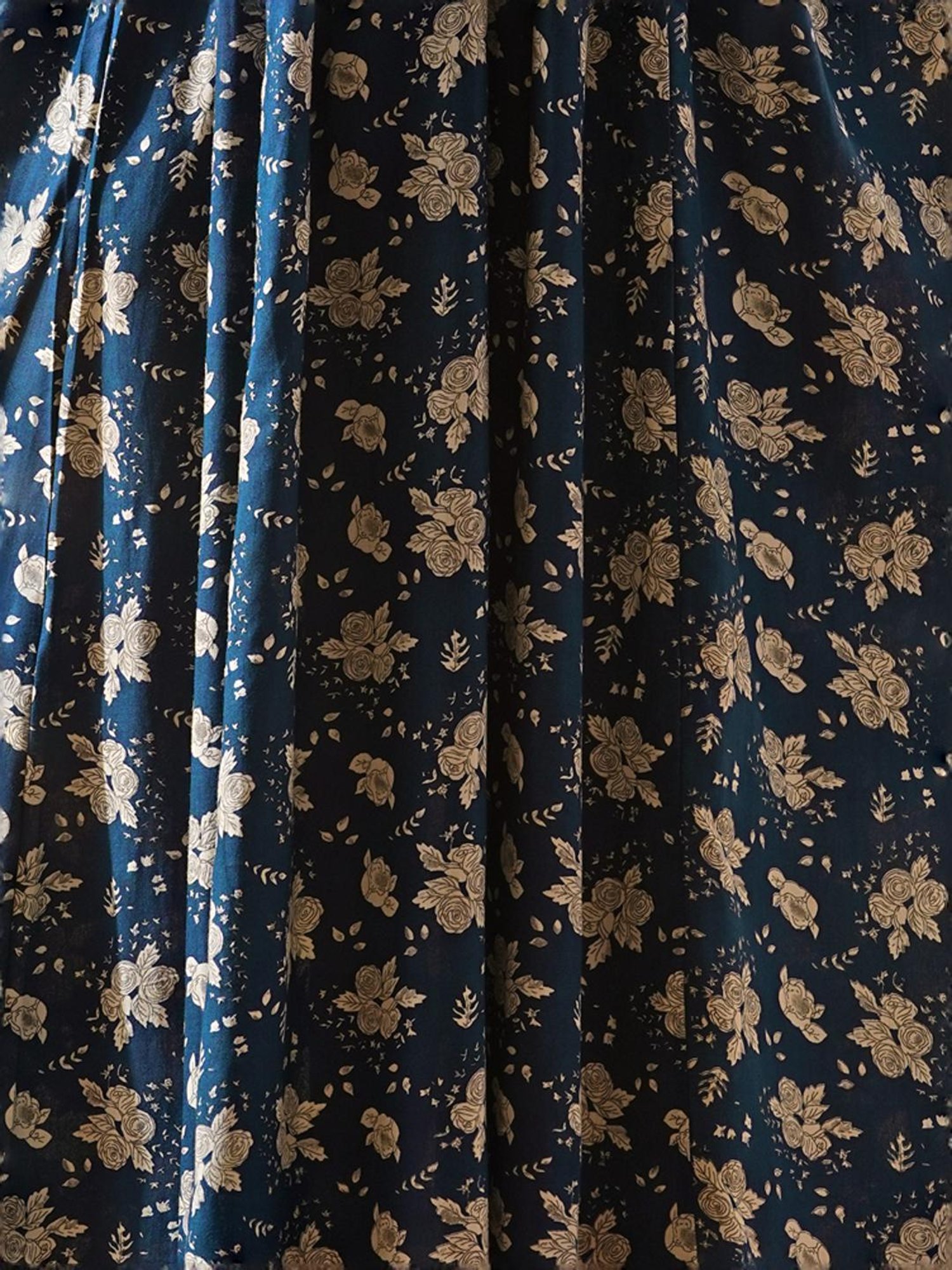 Fashor Blue Printed A-Line Dress