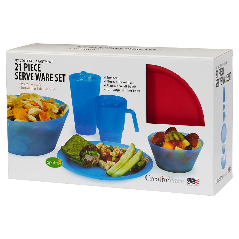 16pc Porcelain Marshall Dinnerware Set White - Elama