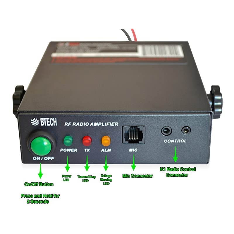 AMP-220 Amplifier for 1.25M (220-225MHz), 30-50W Output (2-6W Input), Analog and Digital Modes, Compatible with All Handheld Radios: , BaoFeng, Kenwood, Yaesu, ICOM, Motorola