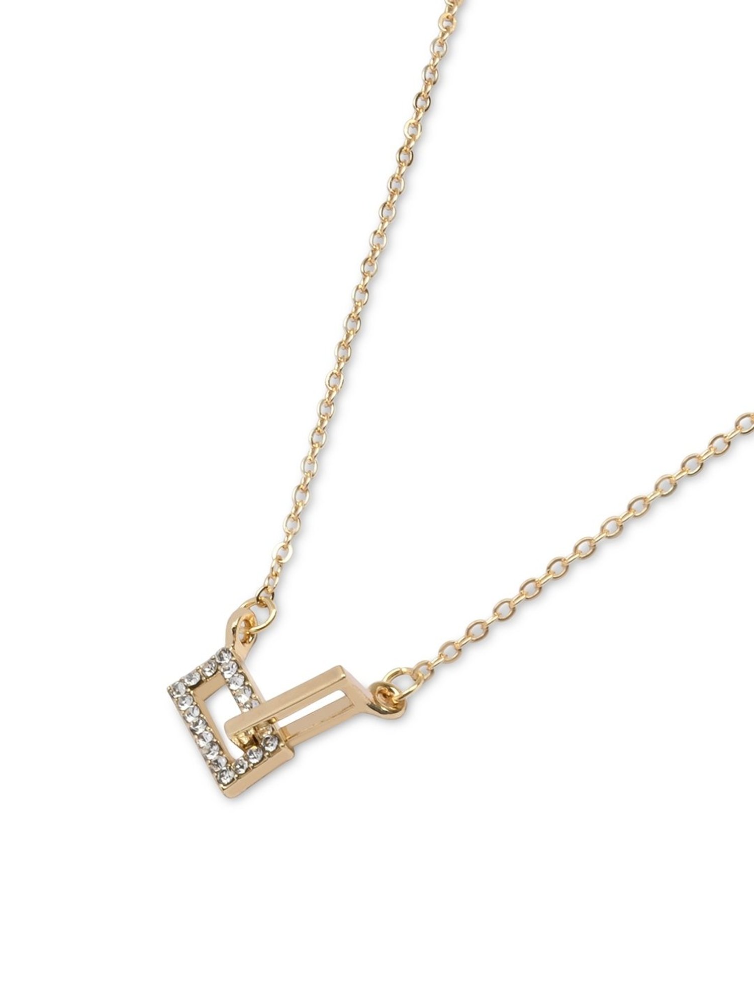 ToniQ Gold-Plated White Baroque Choker Necklace for Women