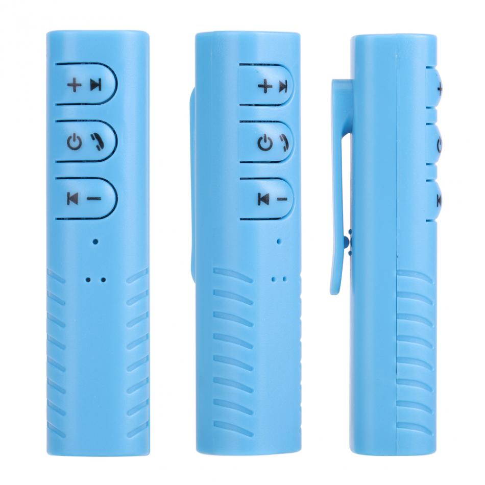 LUOM AX-03 Sport Bluetooth Headphone Receiver Adapter Earphone Headphone Audio Wireless Adapter With Mic Microphone-Blue