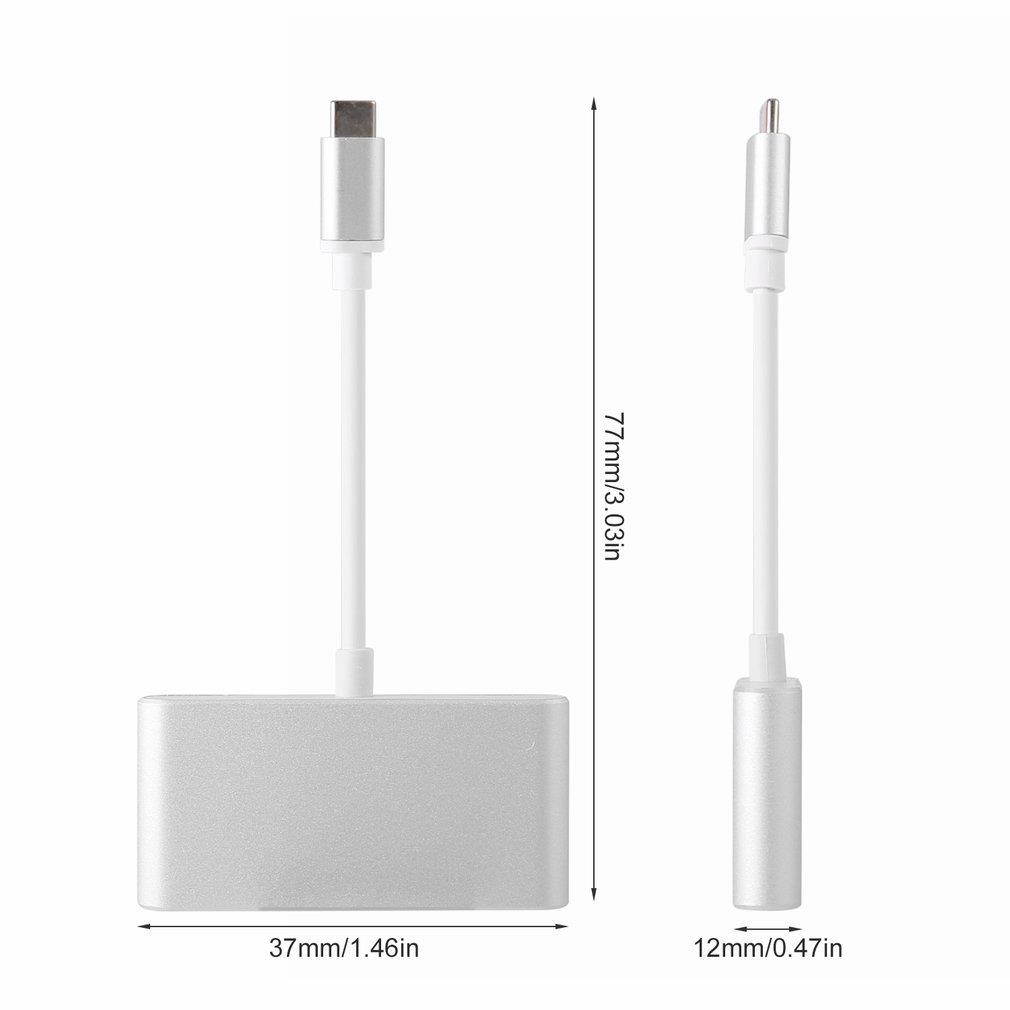 Type C USB-C to 4-Port Hub USB 2.0 Adapter 5GBps For Apple For Macbook