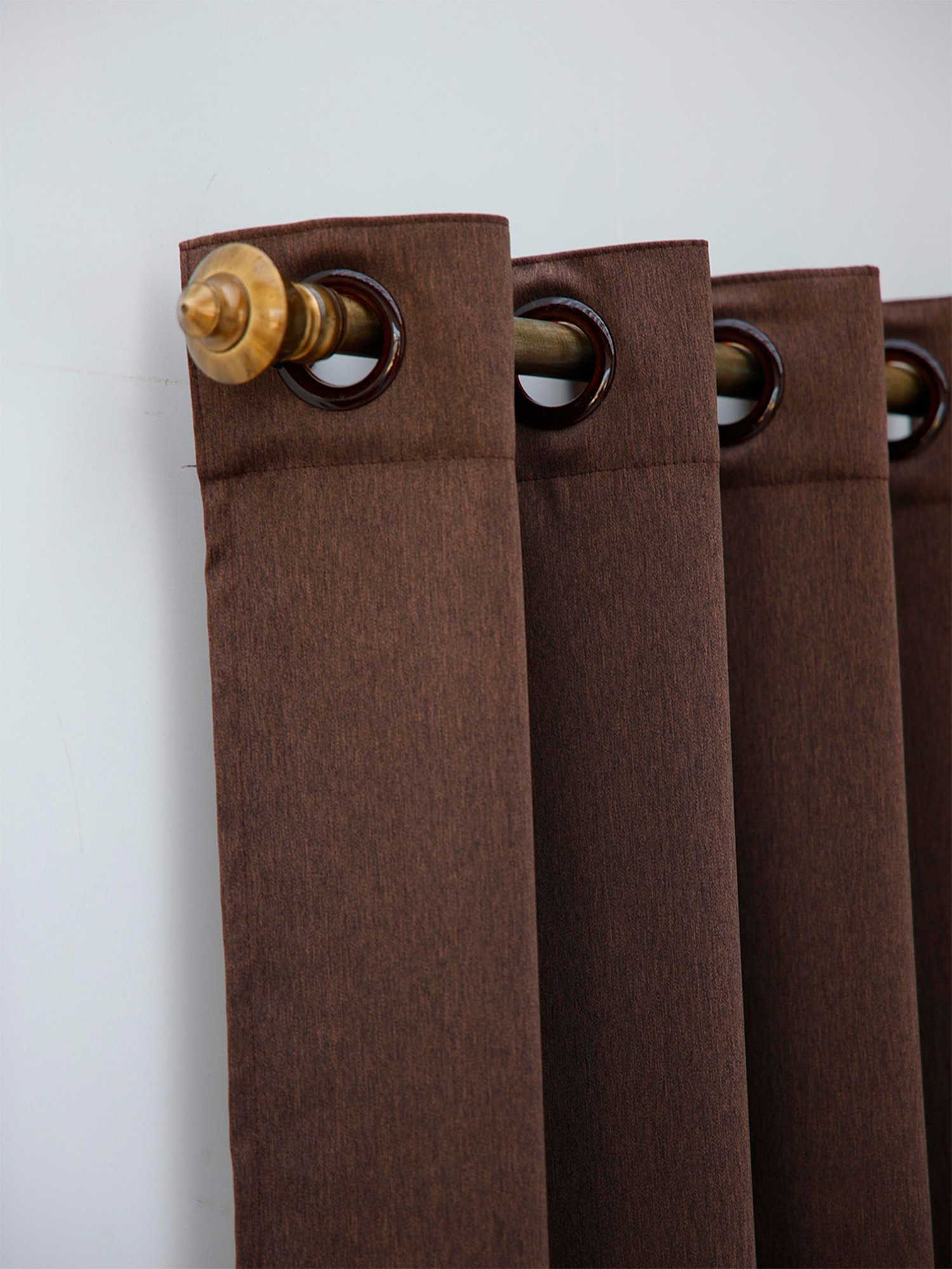 Ariana Brown Polyester 5 ft Window Curtain