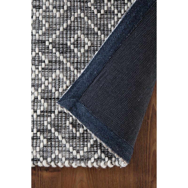 5'x7' Mannin Jute/Wool Rug Ivory/Charcoal - Anji Mountain